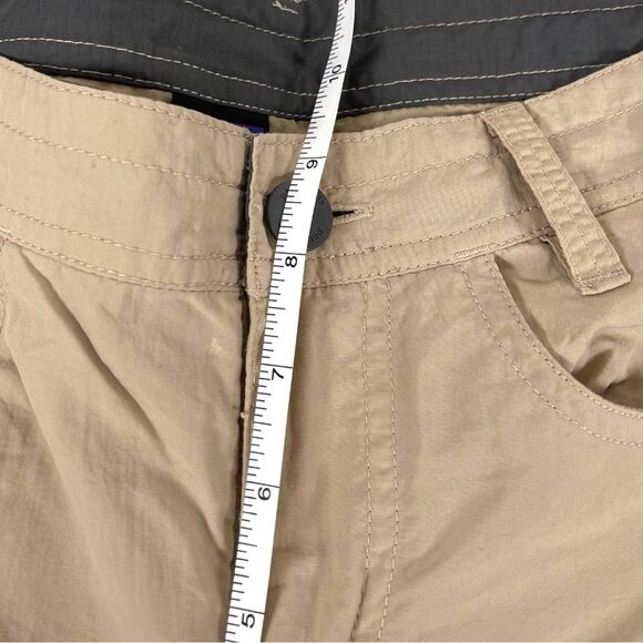 Patagonia Away From Home Tan DWR UPF Nylon Straight Leg Pants Women’s Size 4 - Picture 9 of 11
